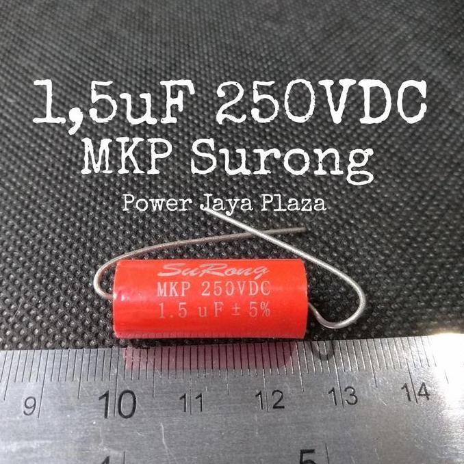 KAPASITOR SURONG SURANG 1,5UF 250VDC MKP AUDIO CAPACITOR CROSSOVER PJP79