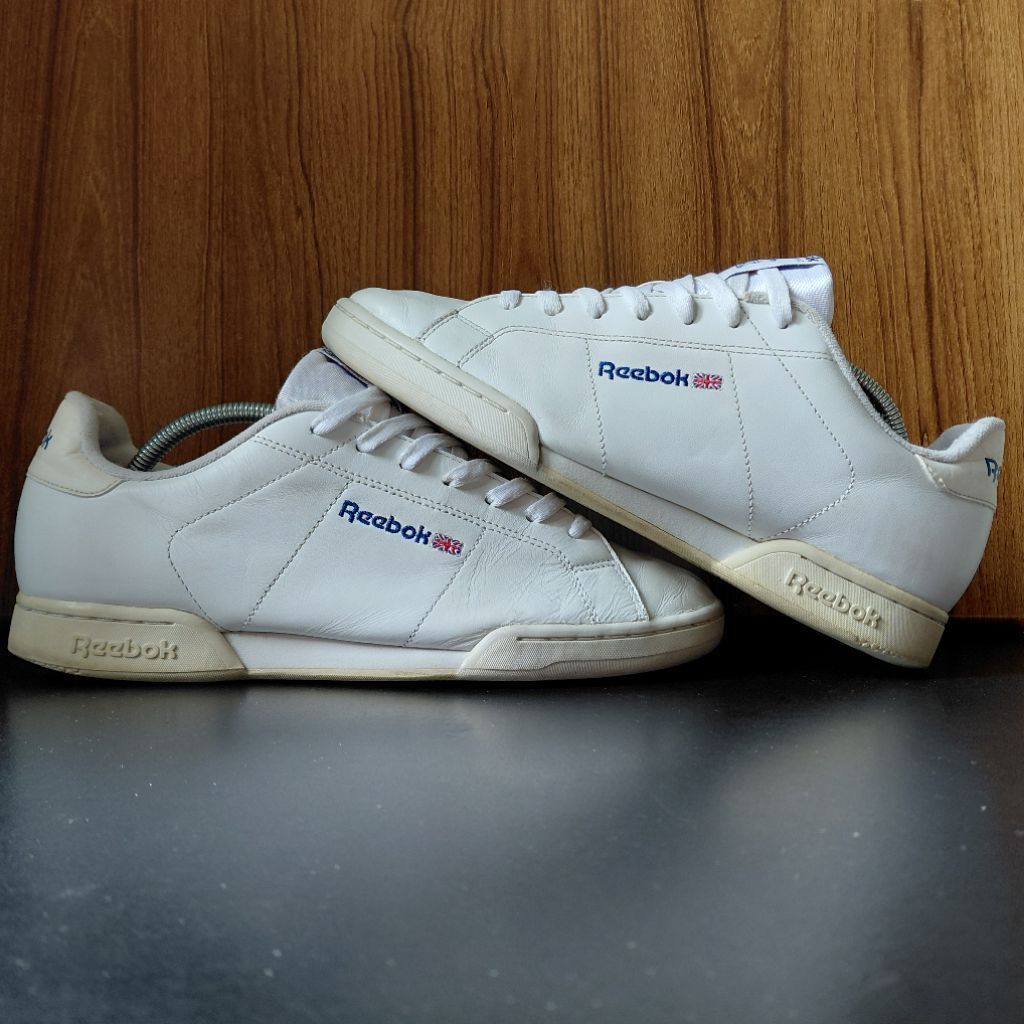 Size 44/285 | Sepatu Pria Branded Ree6ok NPC 2 White | Sport Sneakers, Training | Second Preloved 2n