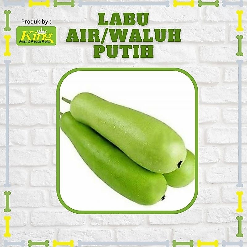 Labu air, labu putih, labu air segar, waluh putih