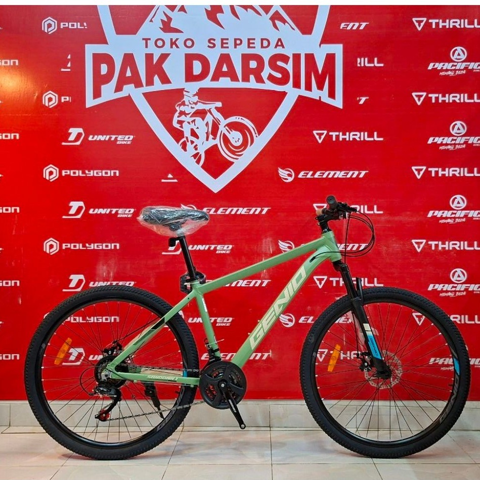 pengiriman instan Sepeda MTB Genio sandwon size 27.5 frame aluminium 24 speed