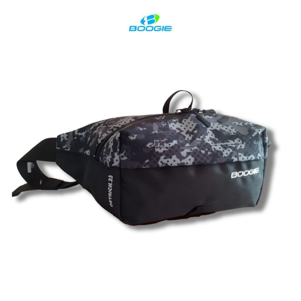Tas Pinggang Ostrich 23 Boogie Tas Boogie keren Hitam abu hijau