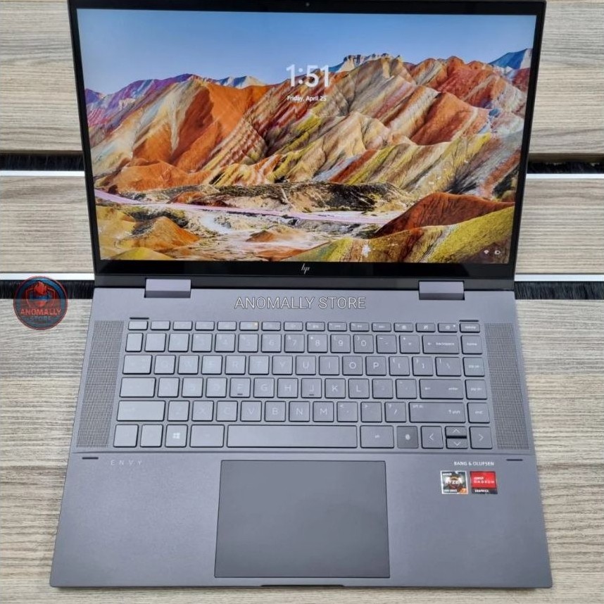 LAPTOP HP ENVY 15 X360 RYZEN 7-5700U RAM 16GB SSD 512GB Mulus