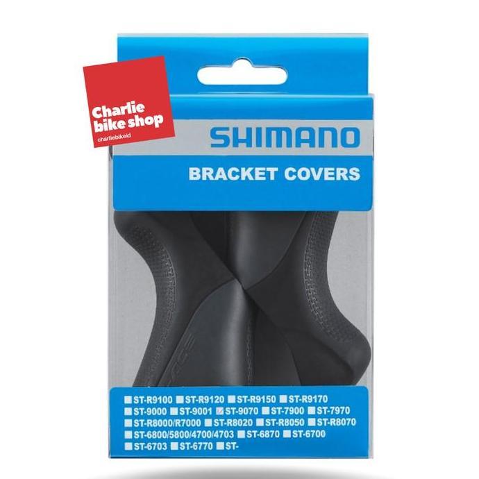 Bracket Covers Shimano Dura Ace ST-9070 Di2 Karet Hood Black