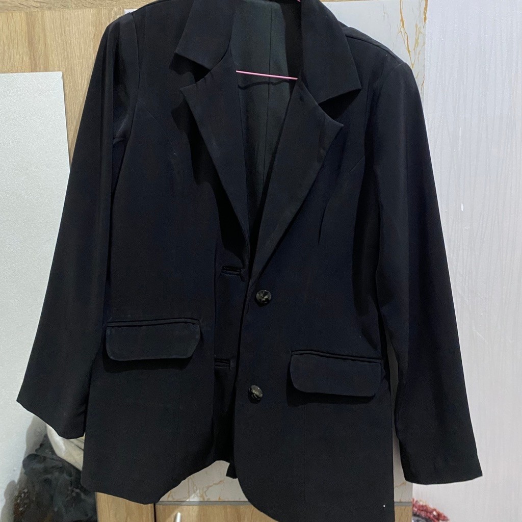 Jas Blazer Hitam Wanita Premium preloved