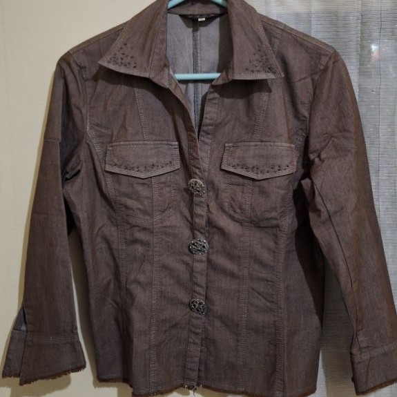 Evex by Krizia jaket vintage brown