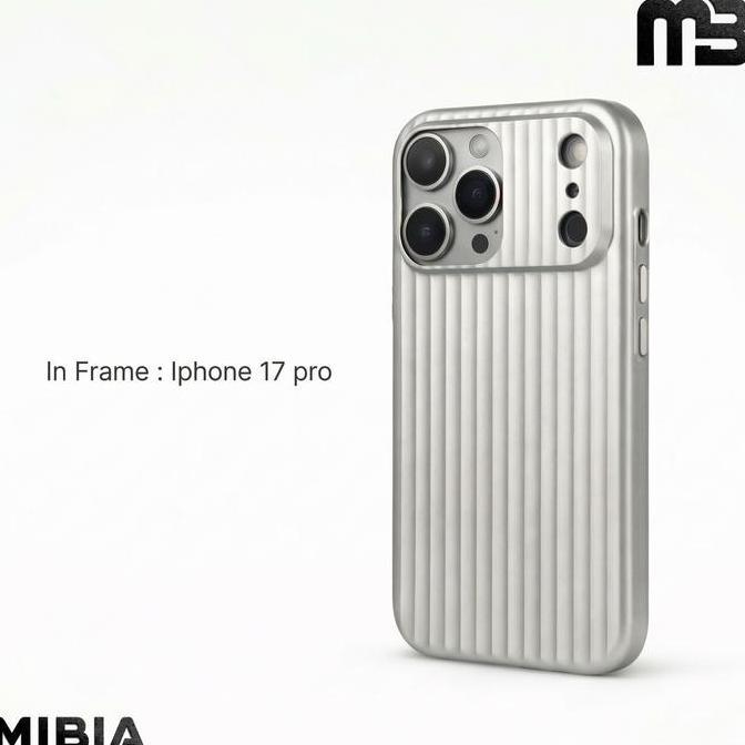 [CUCI GUDANG] MIBIA Corrugated Luggage Case For iPhone 17 16 15 14 13 Pro Max Hard Case Handphone