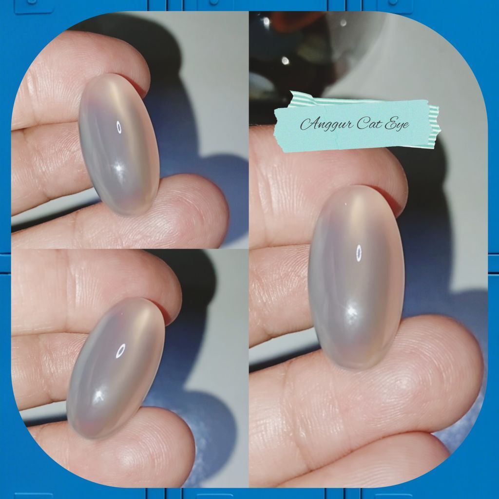 Batu cincin akik asli kristal gemstone agate anggur cat eye natural