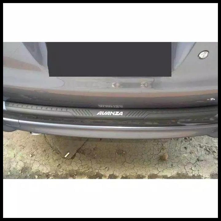 DISKON SILLPLATE SILL PLATE INJAKAN PLAT BAGASI BELAKANG AVANZA LAMA NEW VVTI 2010 2008 HITAM 