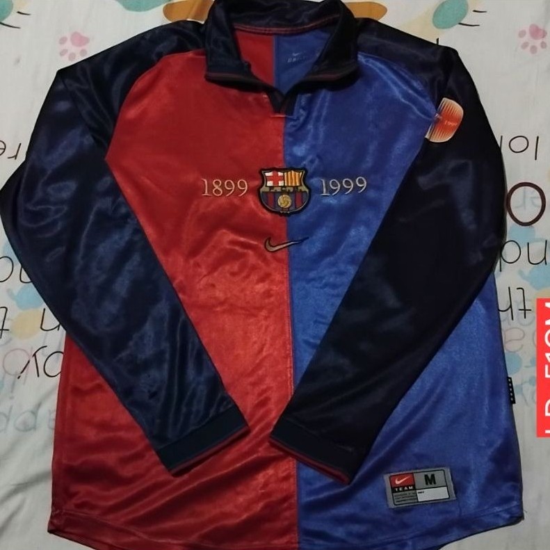 Retro Barcelona Centenary 1999 Long Sleeve Jersey - Jersey Retro Barcelona