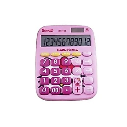 KALKULATOR KARAKTER 111 HELLO KITTY DORAEMON CALCULATOR 12 DIGIT FANCY LUCU CUTE - HELLO KITTY KT-11