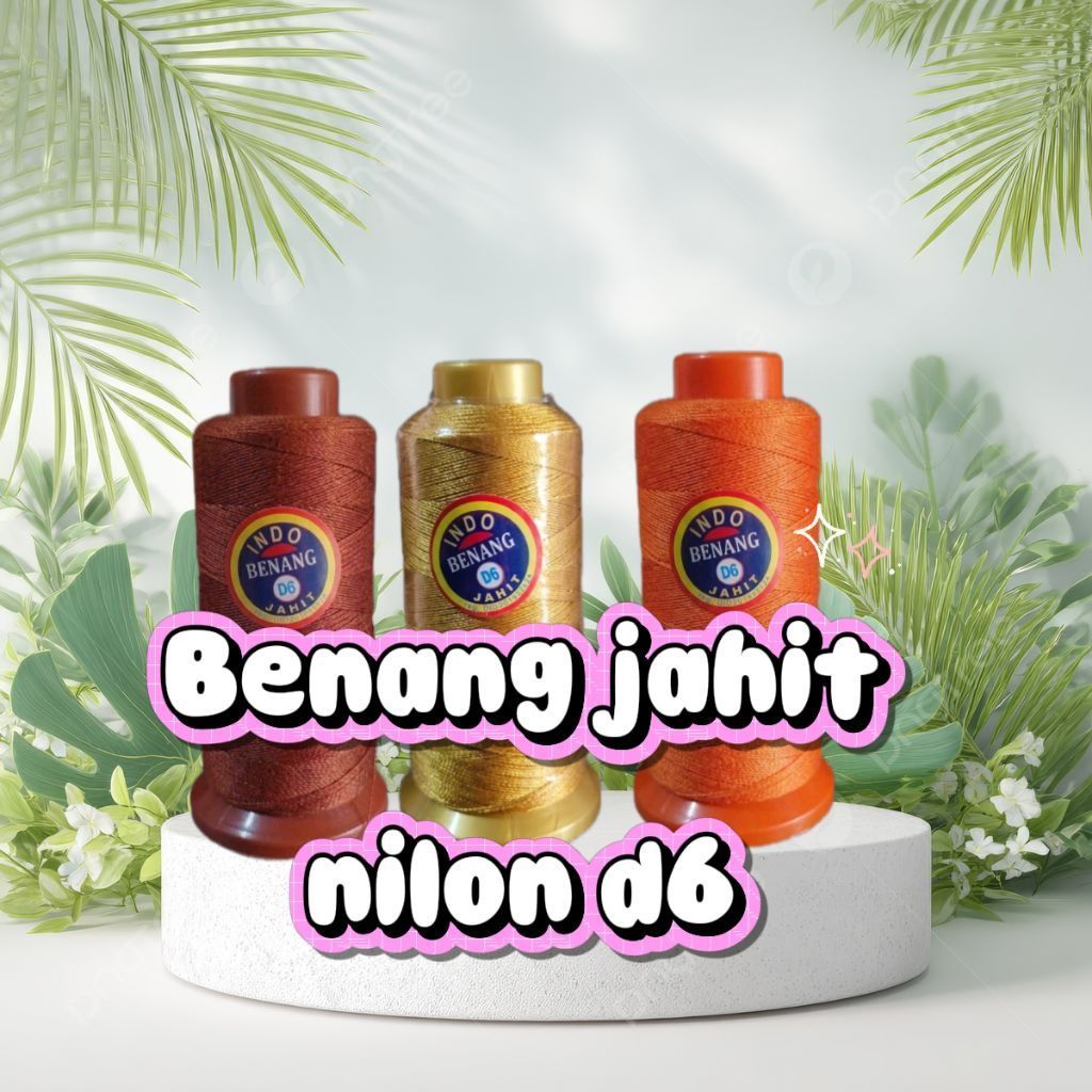 Benang Jahit Nilon D6/Benang jahit tas/Sol sepatu/Bahan kulit