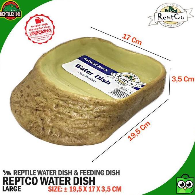 Reptco Water Dish L / Wadah Tempat Air Minum Reptil Hewan Kurakura