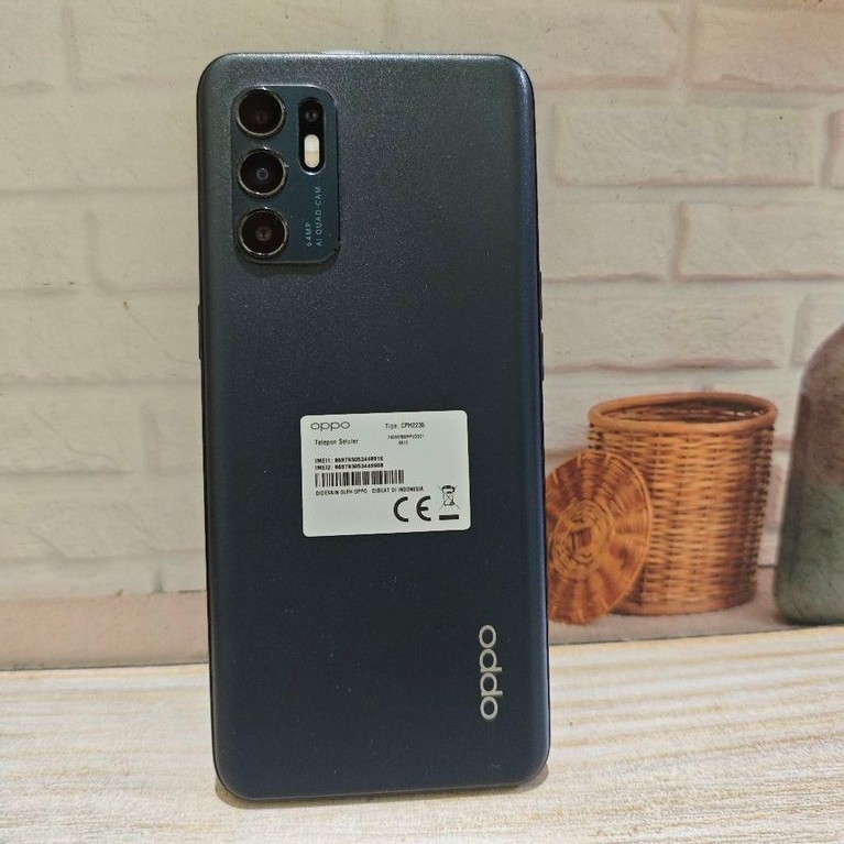 Oppo reno 6 8/128 garansi resmi second original