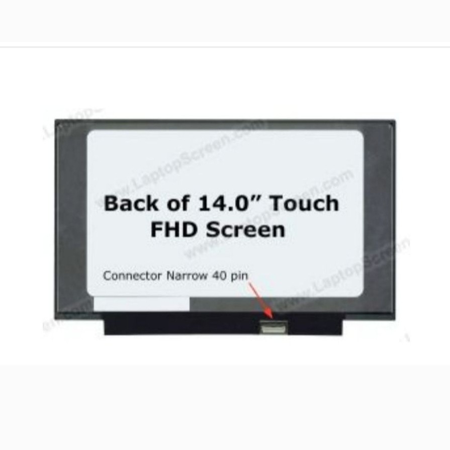 Layar LED LCD Laptop 14.0 inch 40 Pin Full HD Touchsreen