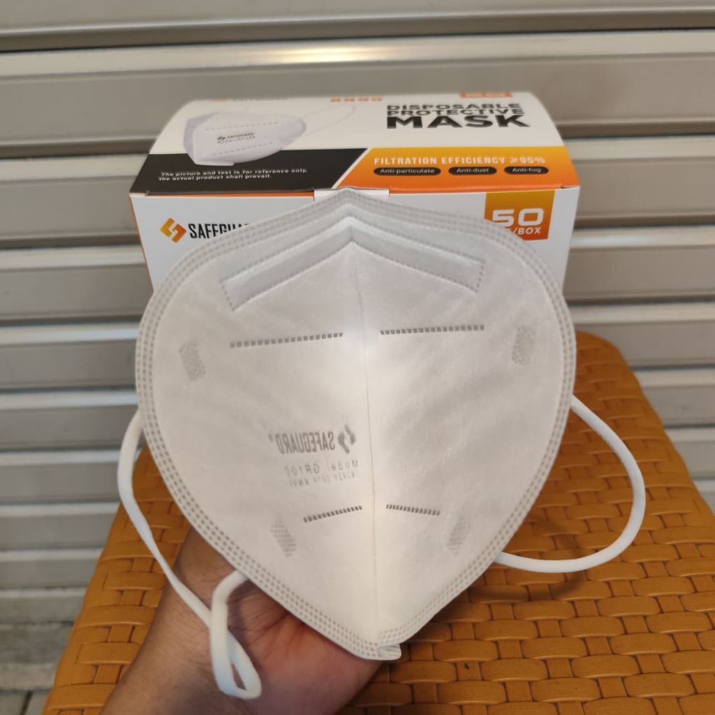 Masker KN95 SAFEGUARD Mask Per Box isi 50 pcs / Masker KN95 Medis Isi 50pcs