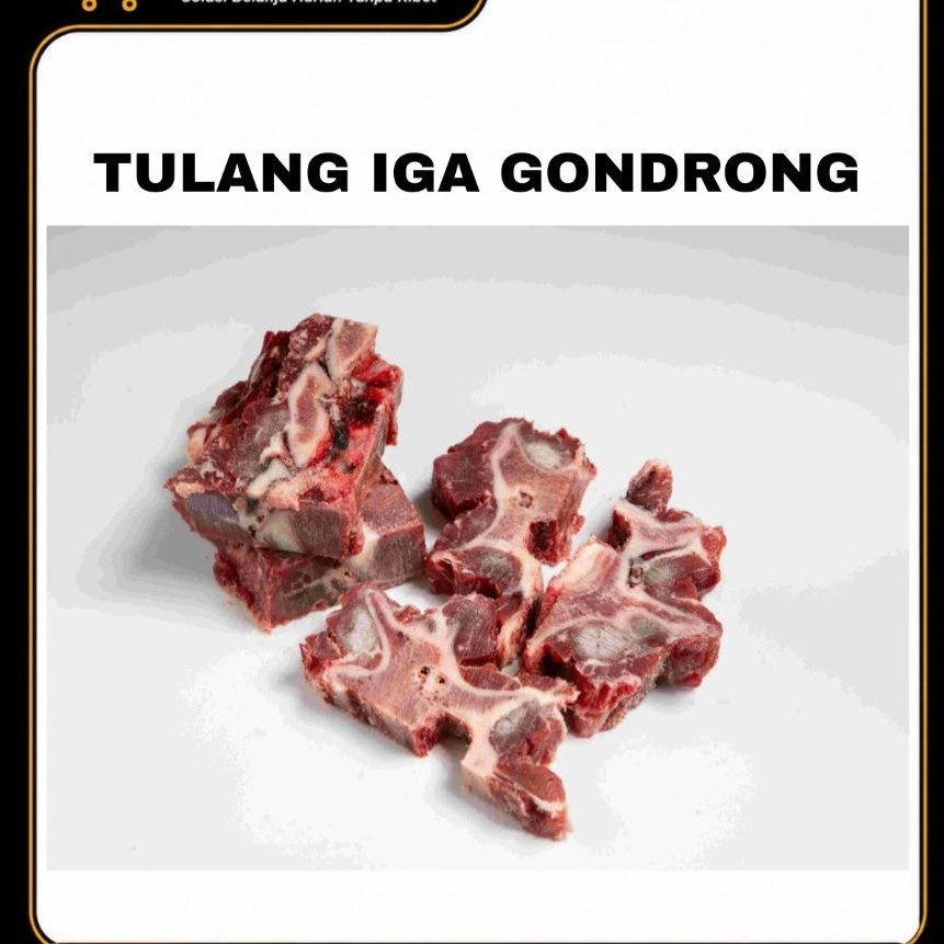 Iga Sapi Frozen 1kg | Tulang Iga Sapi Premium