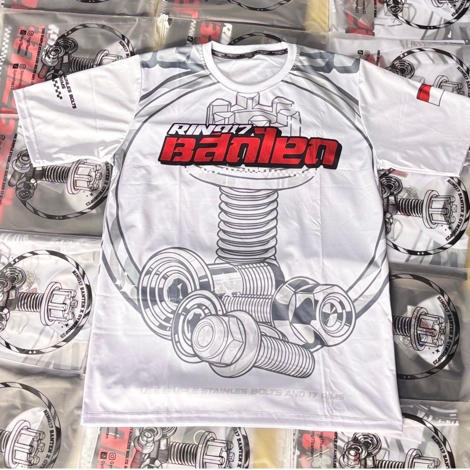 Tshirt/Jersey Ring17banten motif ring akront&bolt stainles
