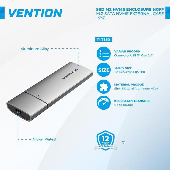 Vention SATA HDD SSD 2.5" Enclosure Case External