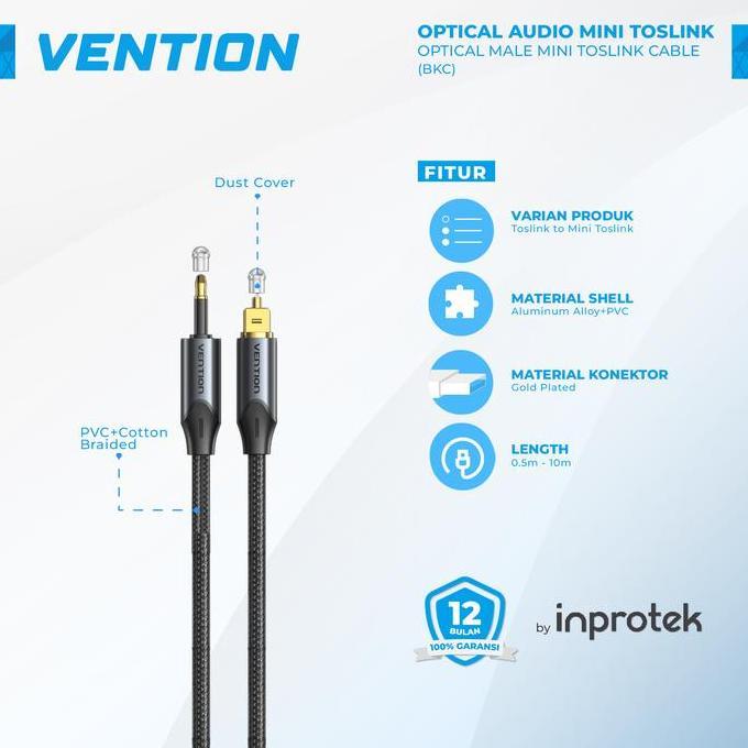 Vention Kabel Audio Digital Optical Toslink Audio Optik