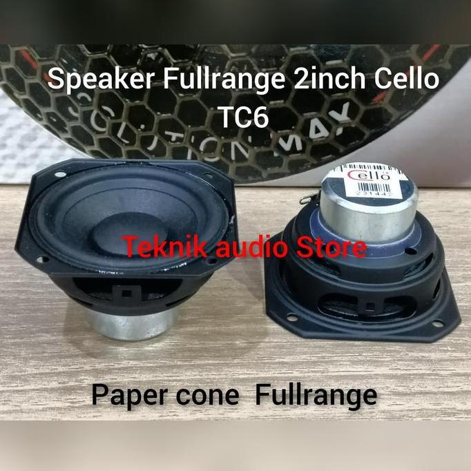 TERBARU - Speaker Fullrange 2inch Cello TC6N Paper Cone