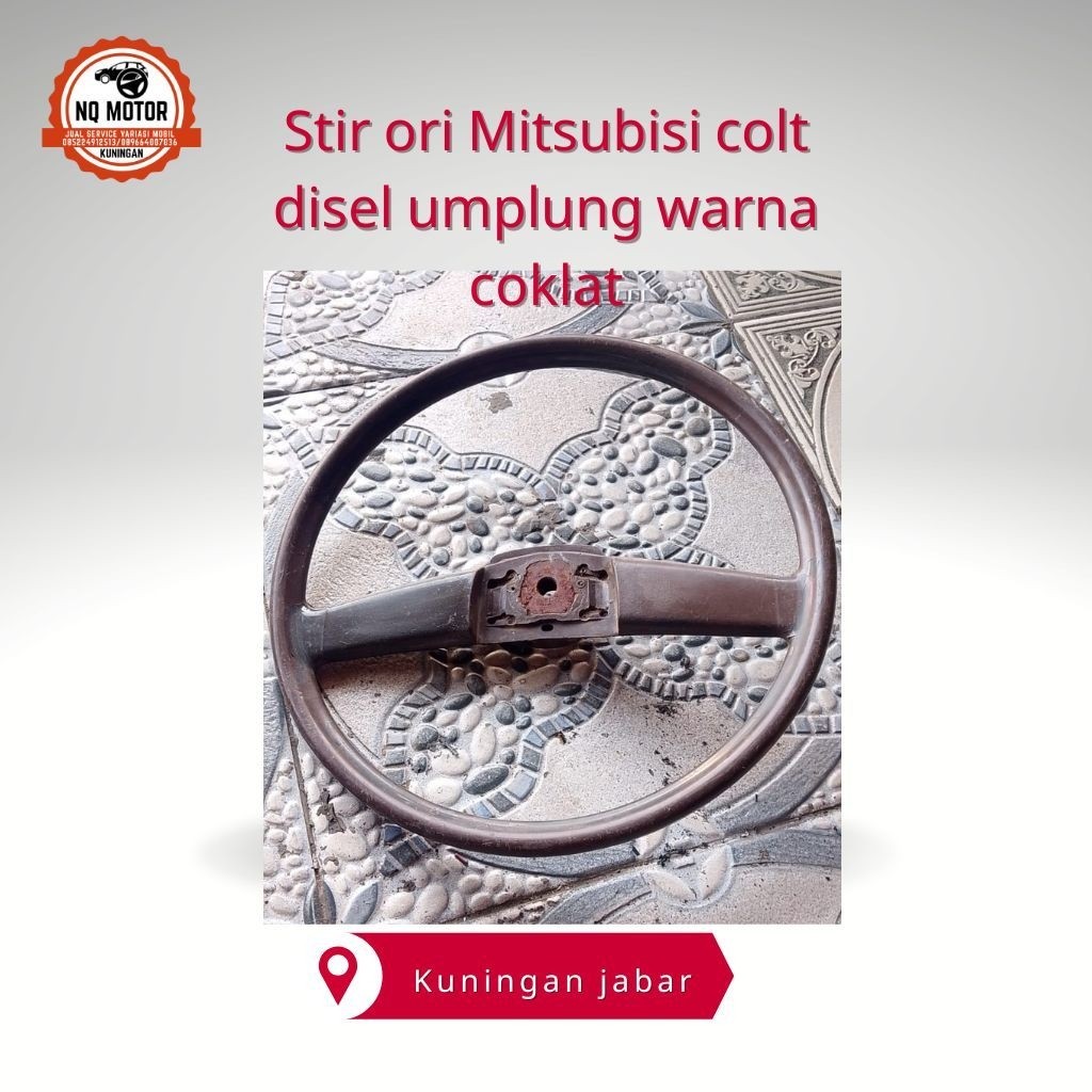 Stir ori Mitsubisi colt disel umplung warna coklat.