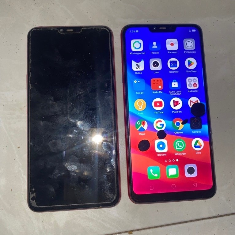 2 HP OPPO Minus LCD Sesuai foto