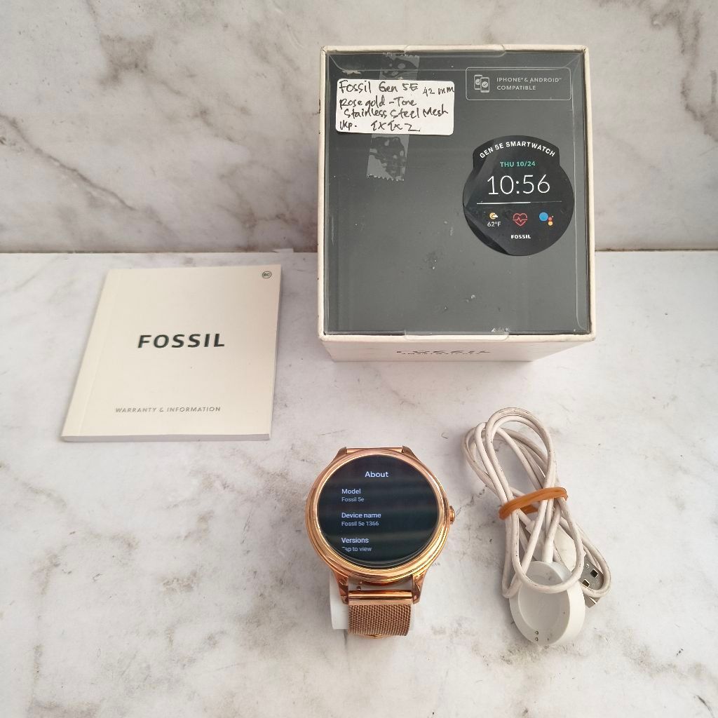 Fossil gen 5E 42mm smartwatch Bekas - Fullset Original second