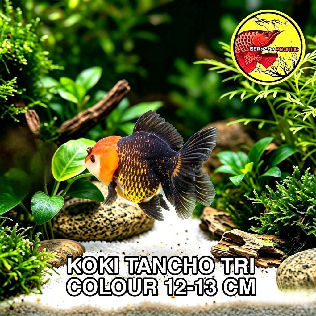Ikan koki tancho tri colour 12-13cm