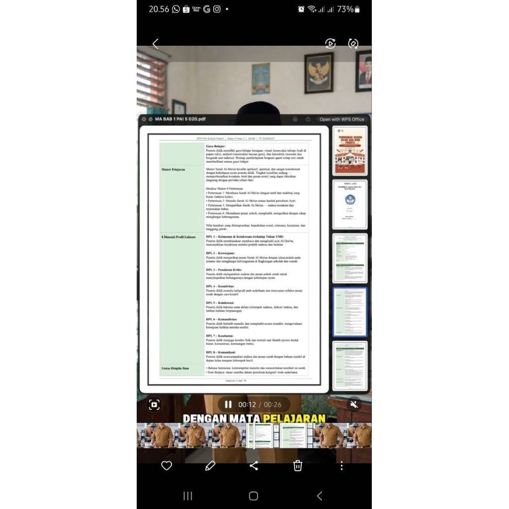 RPP | RPM Kurikulum Merdeka Deep Learning PAI SD