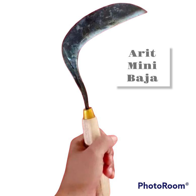 Arit Padi Rumput Suroto/Arit Mini Kecil/Arit Babat Rumput/Sabit Pemotong Rumput