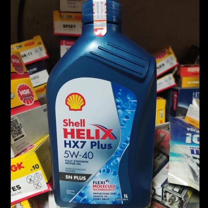TERBARU - Oli Shell Helix HX7 Plus 5w 40 1 liter oli mobil bensin & diesel HX 7