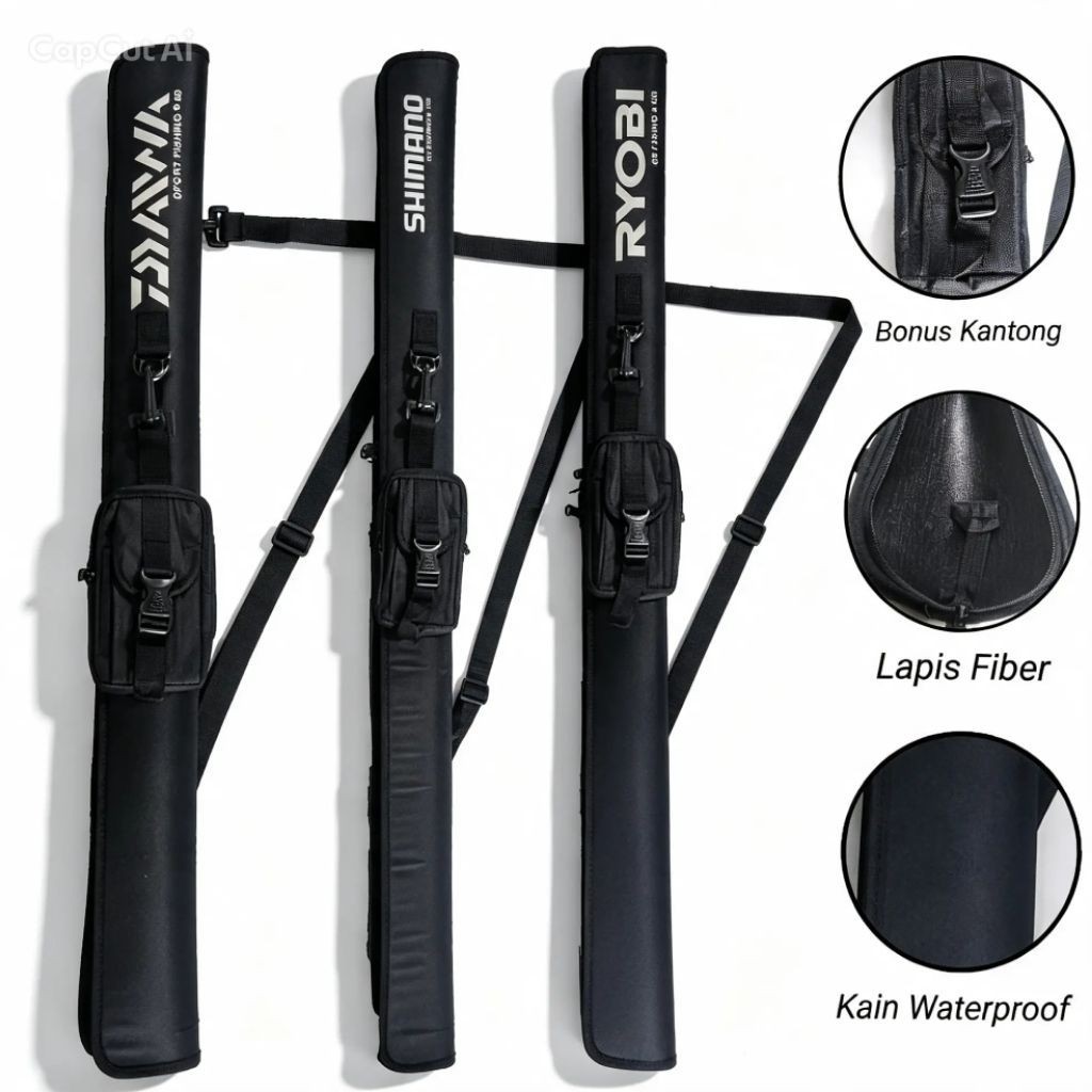 Tas Pancing | Tas Joran | Hardcase Model Pedang Lapis Fiber