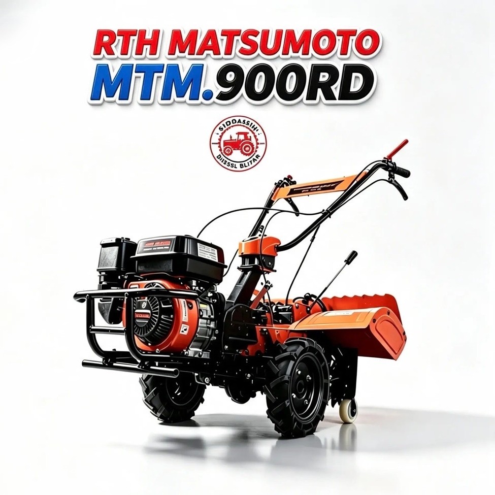 RTH MTM900RD 8PK Mesin pembuat bedengan, pembersih gulma, dangir, penggembur kebun dll