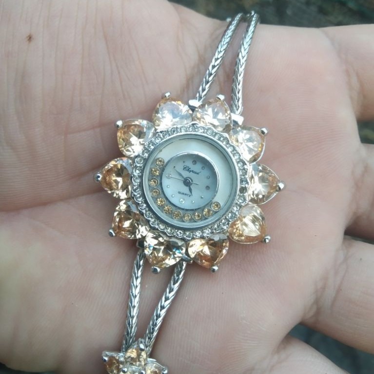 JAM TANGAN CHOPARD GENEVE ARGENT