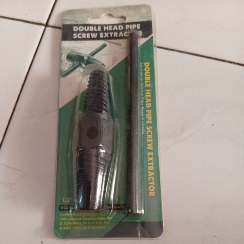double head pipe screw extractor bekas
