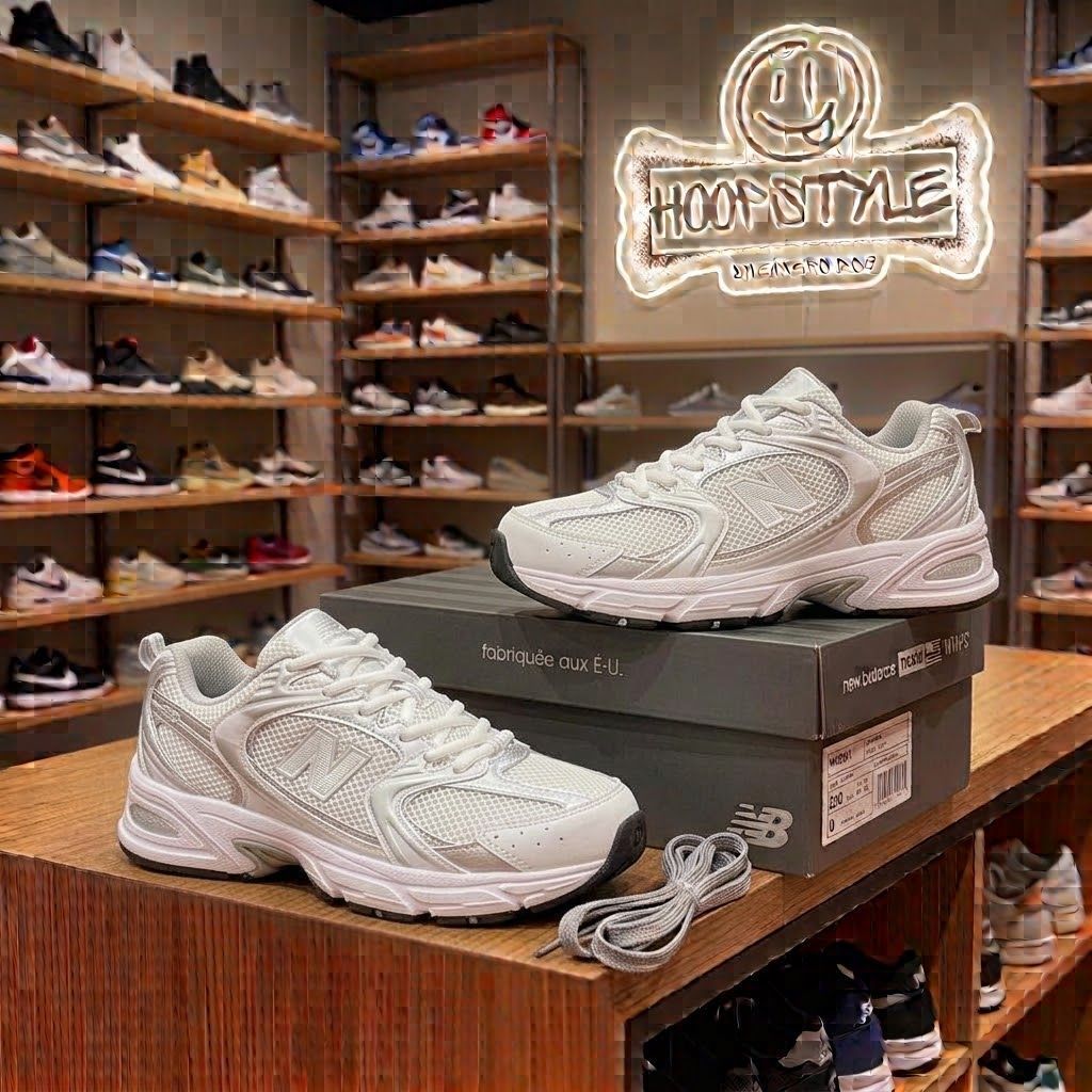 Sepatu NB 530 Silver White MR530EMA -hoopstyle