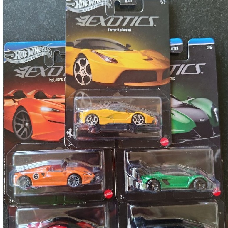 HOT WHEELS silver Series Exotics Envy - Exotic Envy set
