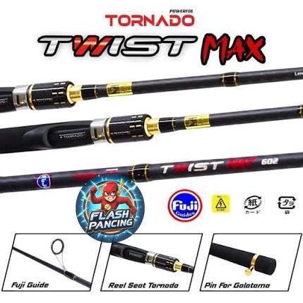JORAN TORNADO TWIST MAX 602/180CM 8-17LB - CARBON SOLID RING FUJI