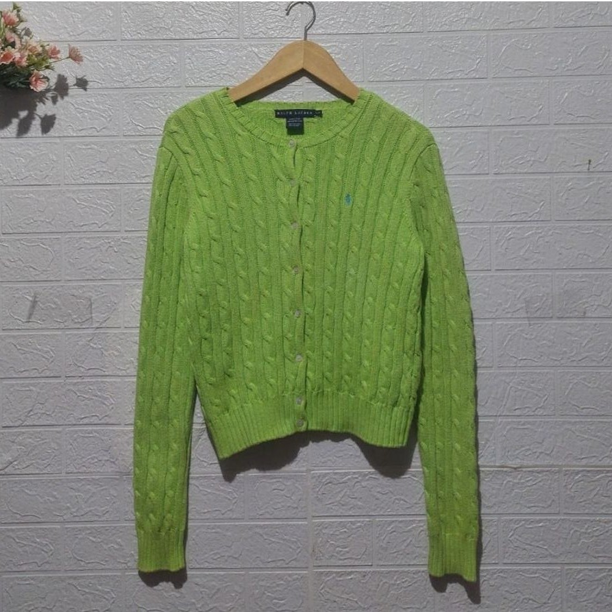 RL Knit Cable Cardigan