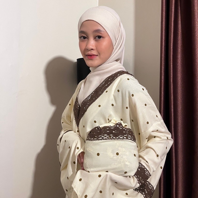 Mukenah abaya turkey Sweet Pebble-Zawsya.id