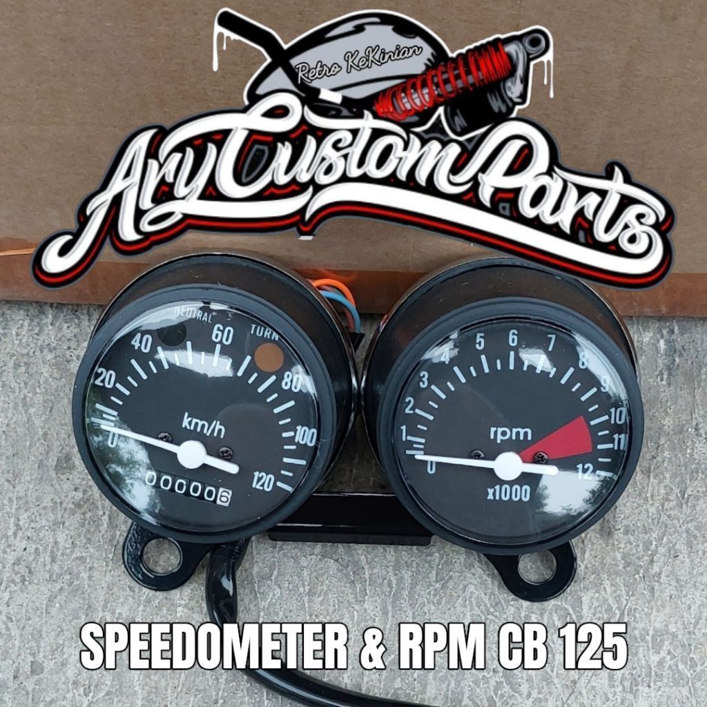 Spido Speedometer cb 125 cb 100 custom japstyle caferacer triumph bober scrambler dll
