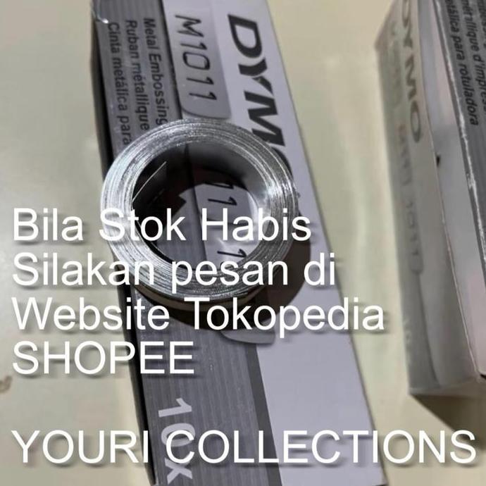 DR165 - Pita DYMO Rhino Labeller M1011 1011 M11 Stainless Tape, Per Biji