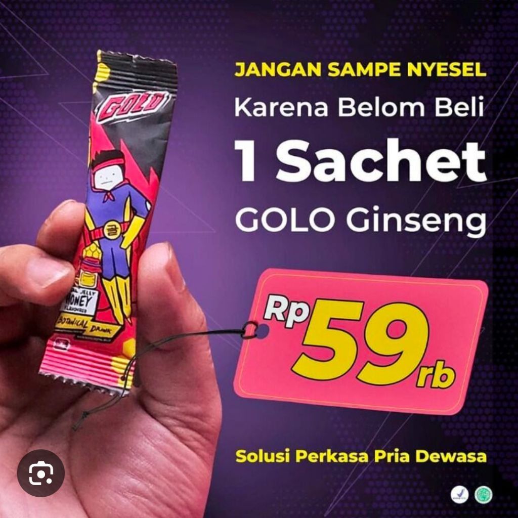 1 Sachet Drink Golo Madu Ginseng
