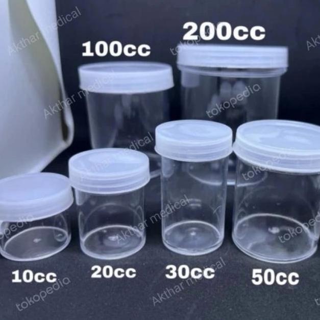 pot plastik 50cc murah / pot urine plastik / pot salep / pot obat