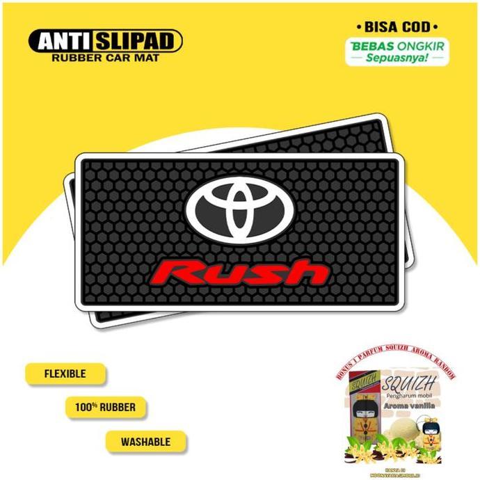 Promo Anti Slip dashboard dashmat Toyota Rush - Bonus Parfum Squizh Diskon