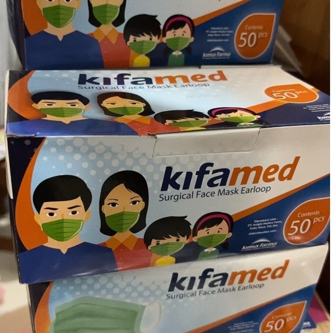 Masker medis KifaMed by Kimia Farma Earloop isi 50pcs