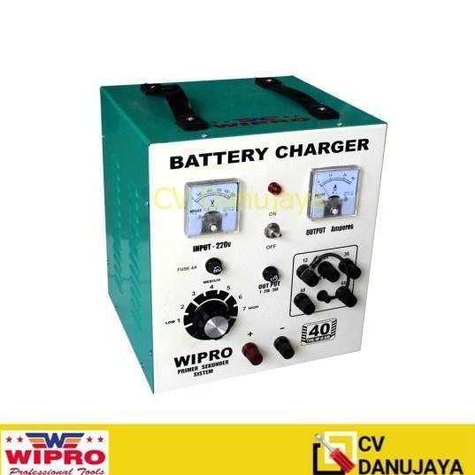 BEBAS ONGKIR - BATTERY CHARGER ACCU 40A WIPRO WP 40A AHR/Charger Aki Wipro WP40A