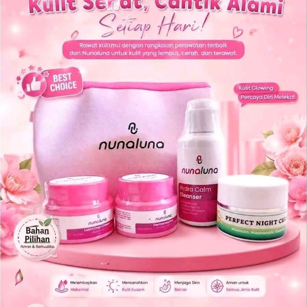 Nuna Luna/nuna Luna skincare original BPOM/skincare nuna luna