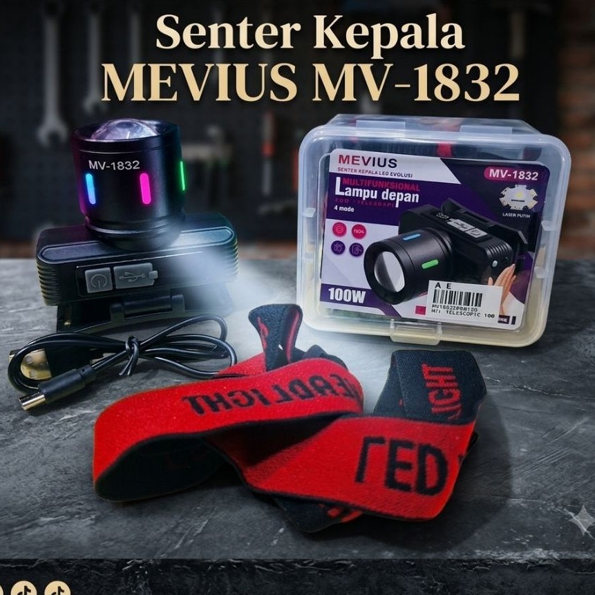Senter Kepala MEVIUS MV-1832 (100W)