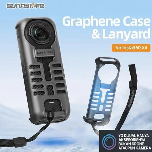 TERMURAH - Sunnylife Graphene Case High Thermal Conductivity Protective Insta360 X4